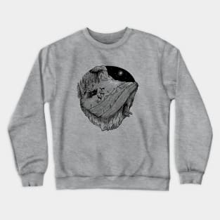 Moonlit Nightdrive – Wolf Crewneck Sweatshirt